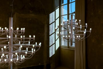 Lámpara de araña 2097 Sarfatti - Blanco Mate 30 lamps - Flos