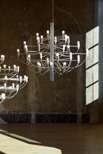 Lámpara de araña 2097 Sarfatti - Cromado 30 lamps - Flos