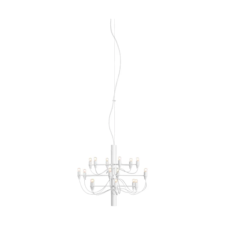 Lámpara de araña 2097 Sarfatti LED - Blanco Mate 18 Lamps - Flos