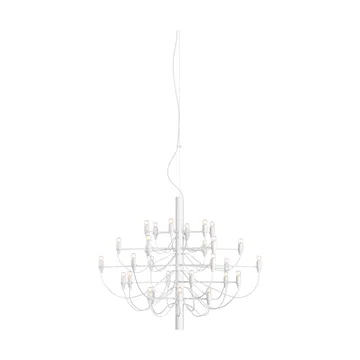 Lámpara de araña 2097 Sarfatti LED - Blanco Mate 30 lamps - Flos