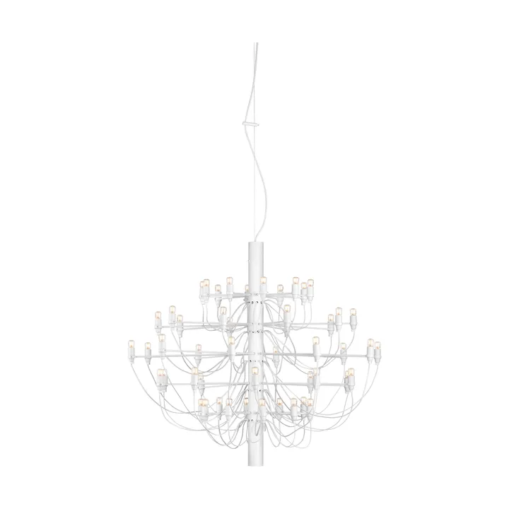 Lámpara de araña 2097 Sarfatti LED - Blanco Mate 50 Lamps - Flos