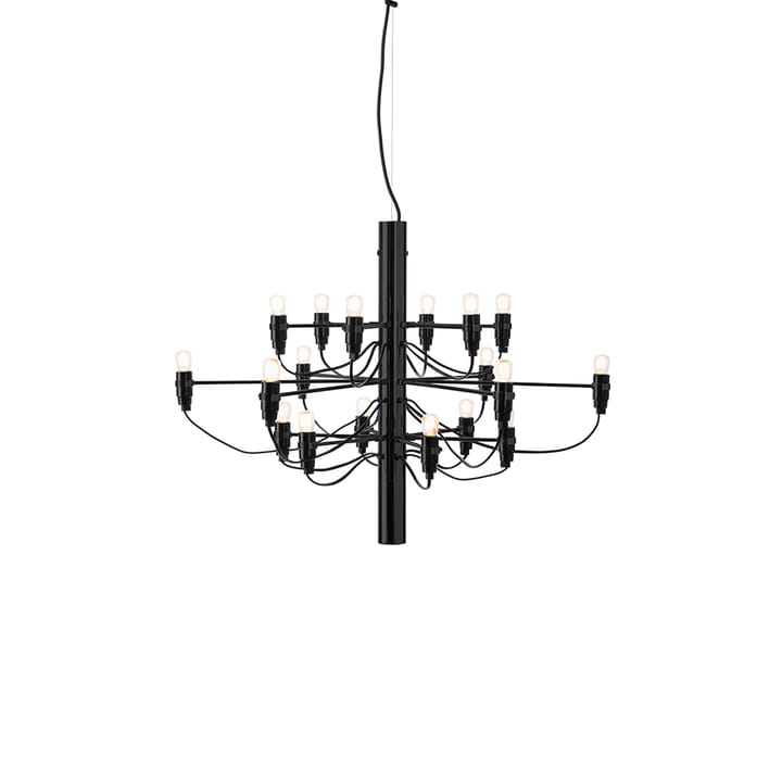 Lámpara de araña 2097 Sarfatti, Negro Mate 18 lamps Flos