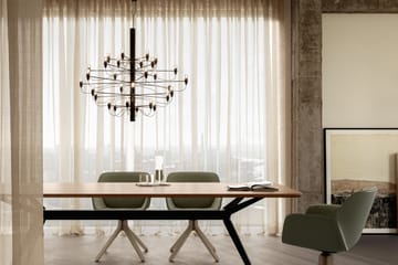 Lámpara de araña 2097 Sarfatti - Negro Mate 30 lamps - Flos