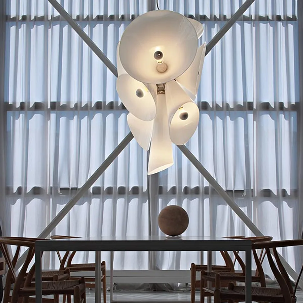 Lámpara de araña Nebula, Vidrio Flos