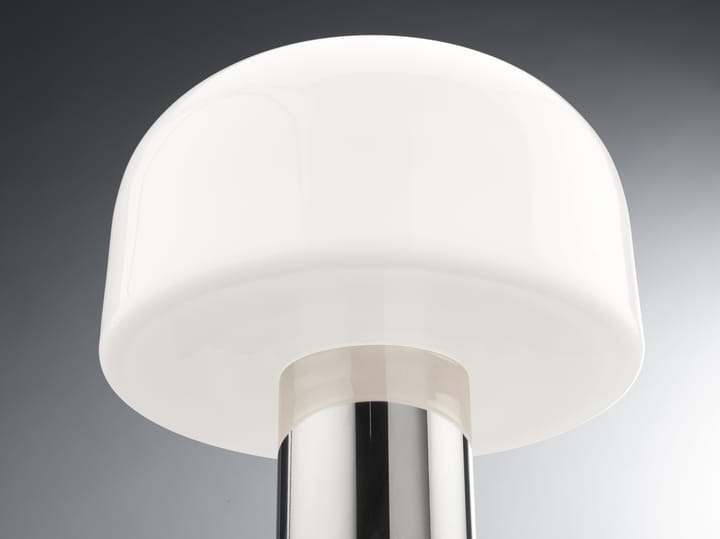 Lámpara de mesa Bellhop Glass T, Bright aluminum Flos