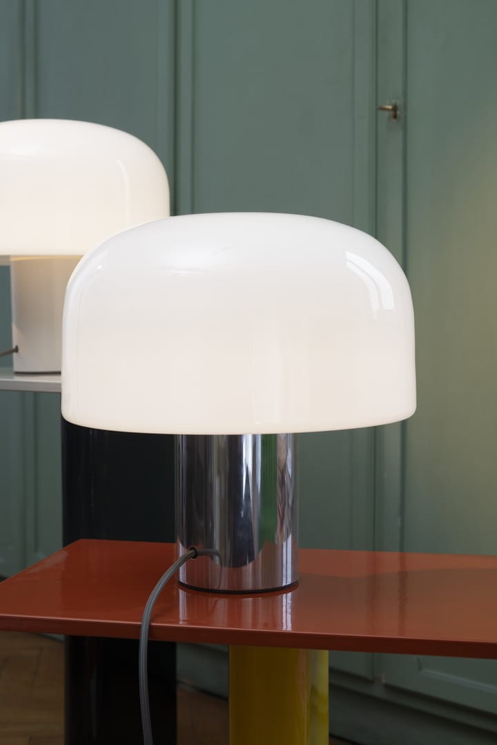 Lámpara de mesa Bellhop Glass T, Bright aluminum Flos