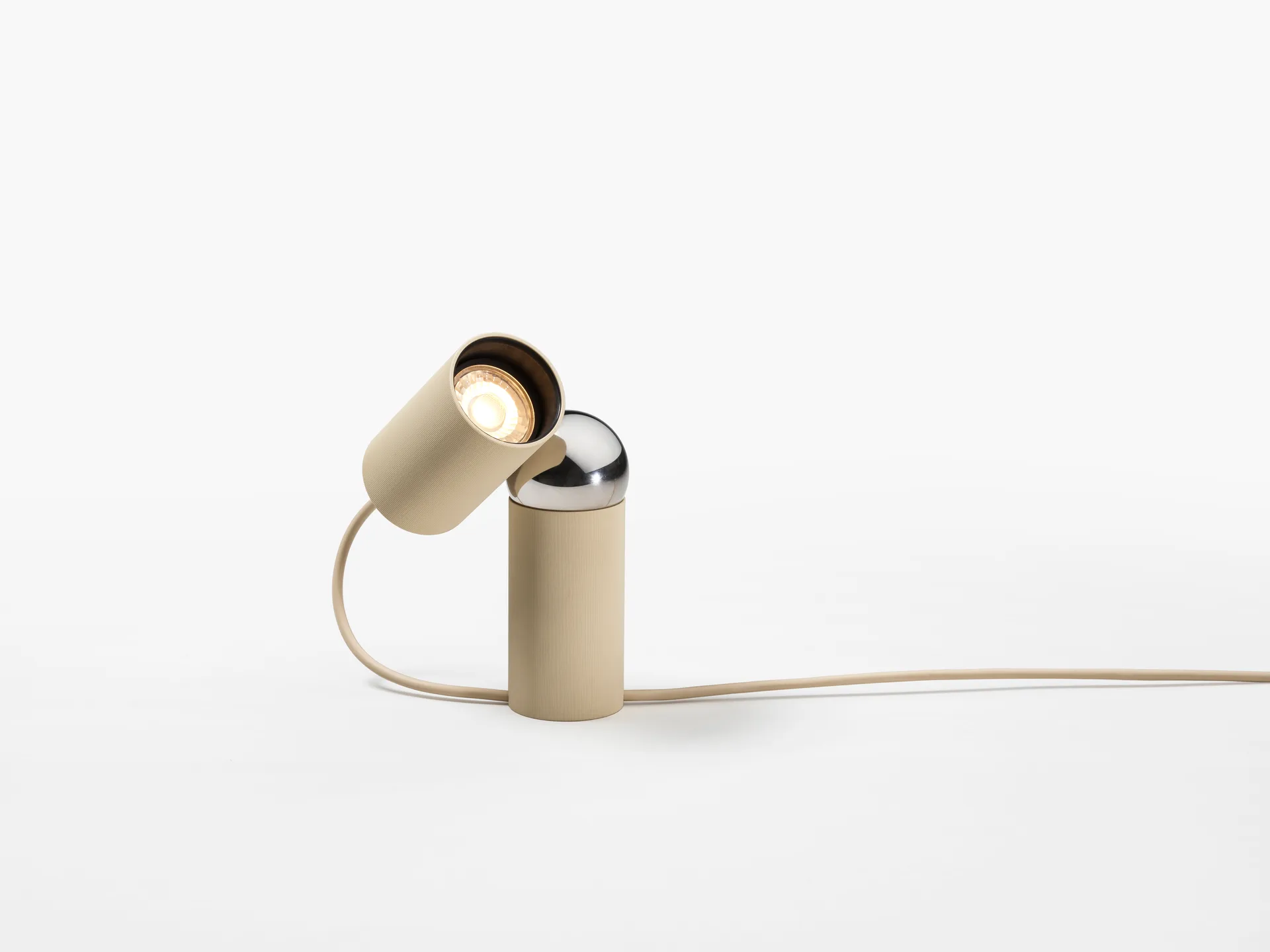 Lámpara de mesa Bilboquet, Linen Flos