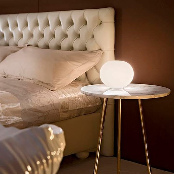 Lámpara de mesa Glo-ball B2, Cristal opal blanco Flos