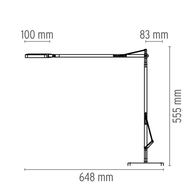 Lámpara de mesa Kelvin T LED, Antracita Flos