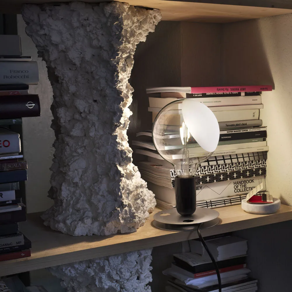 Lámpara de mesa Lampadina, Blanco Flos