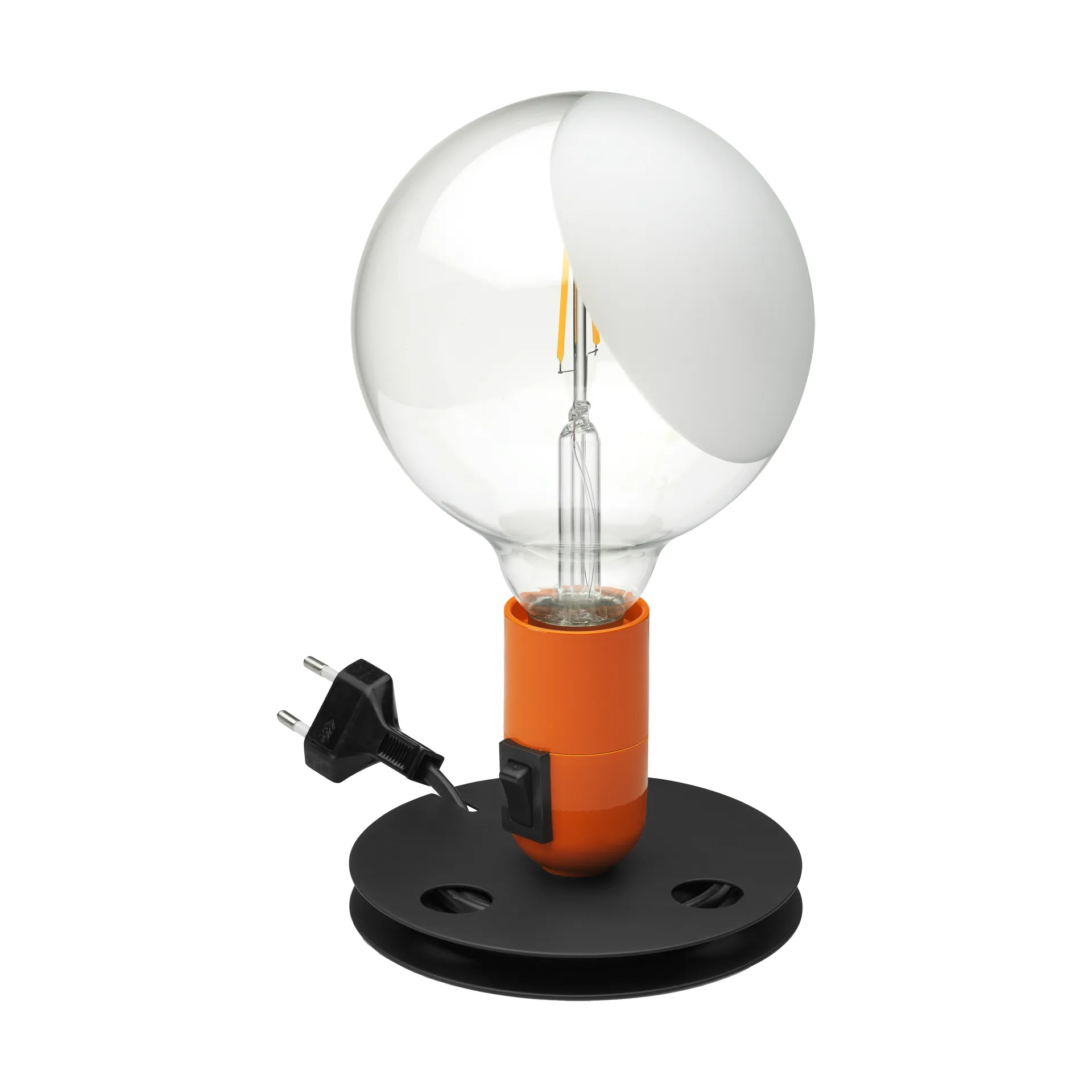 Lámpara de mesa Lampadina, Naranja Flos