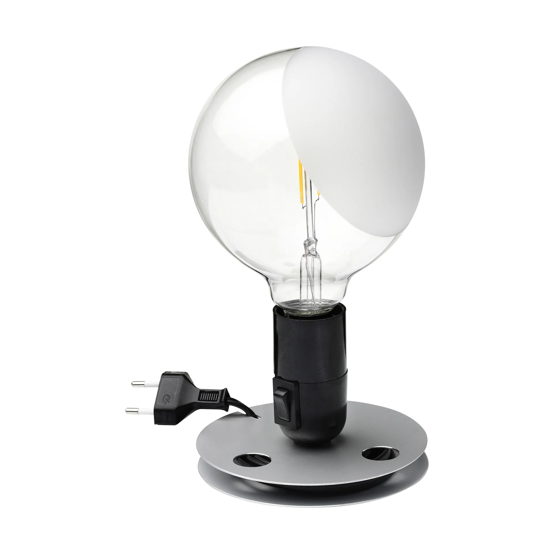 Lámpara de mesa Lampadina, Negro Flos