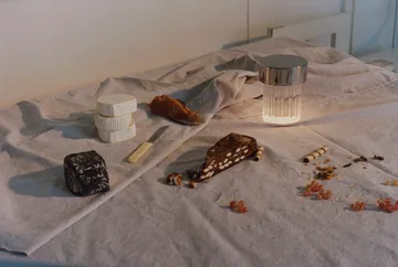 Lámpara de mesa Last Order Fluted IP55 - Acero inoxidable - Flos