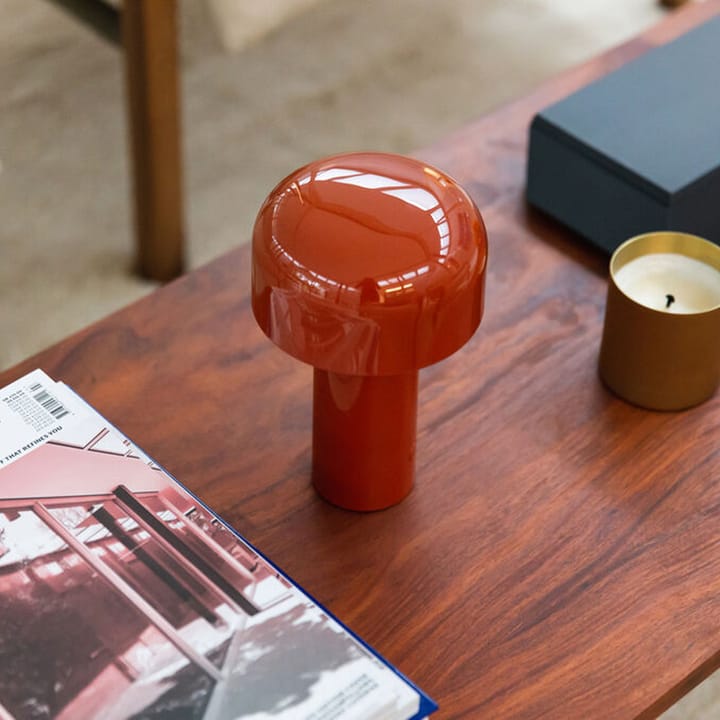 Lámpara de mesa portátil Bellhop, Brick red Flos