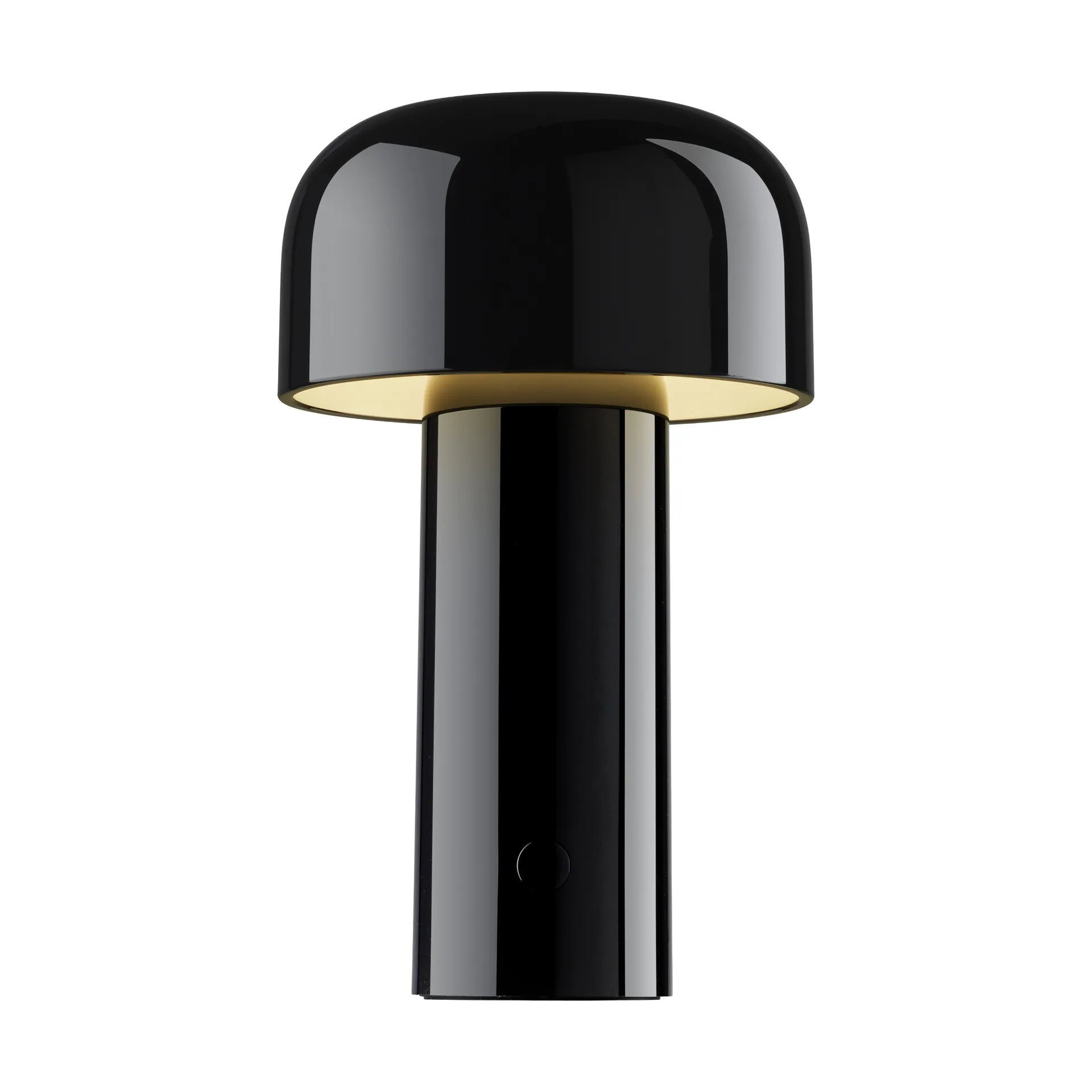 Lámpara de mesa portátil Bellhop, Glossy black, IP54 (interior/exterior) Flos