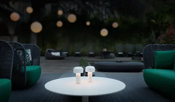 Lámpara de mesa portátil Bellhop - White - Flos