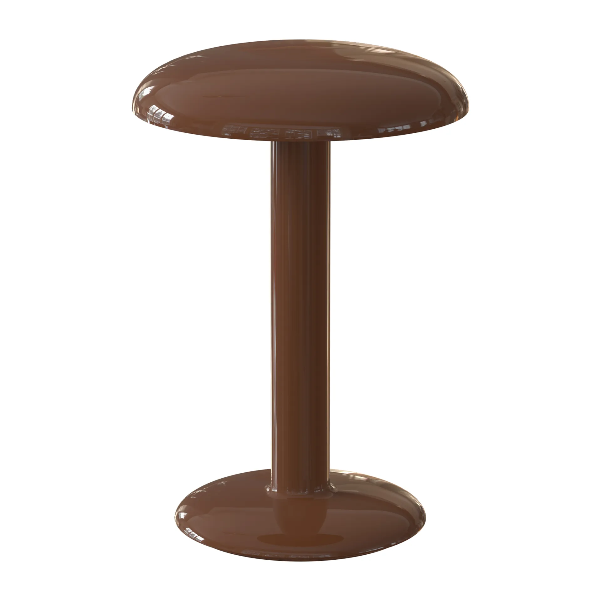 Lámpara de mesa portátil Gustave Residential, Lacquered brown Flos
