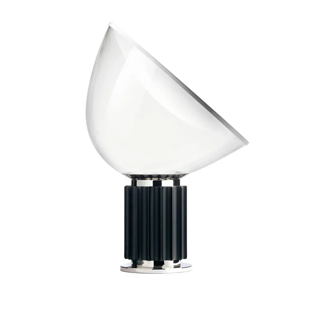 Lámpara de mesa Taccia LED 64,5 cm, Negro Flos