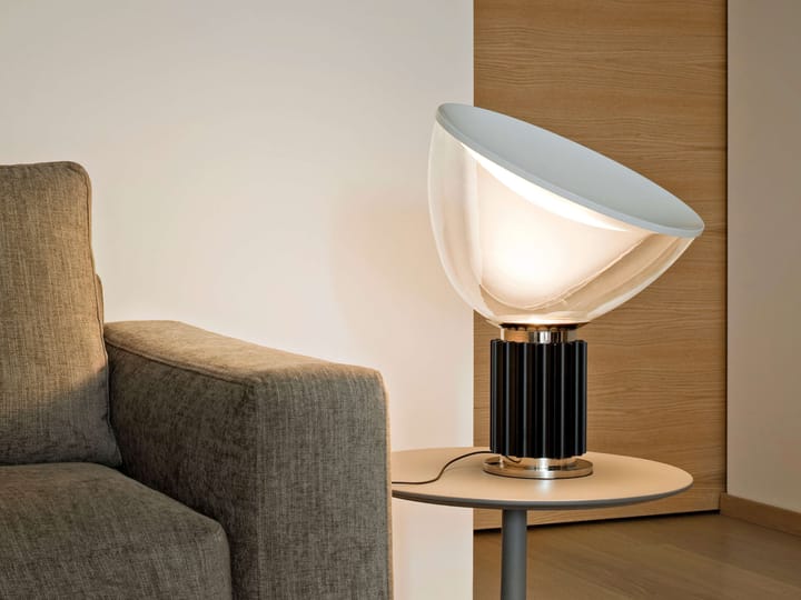 Lámpara de mesa Taccia PMMA, Negro, LED Flos