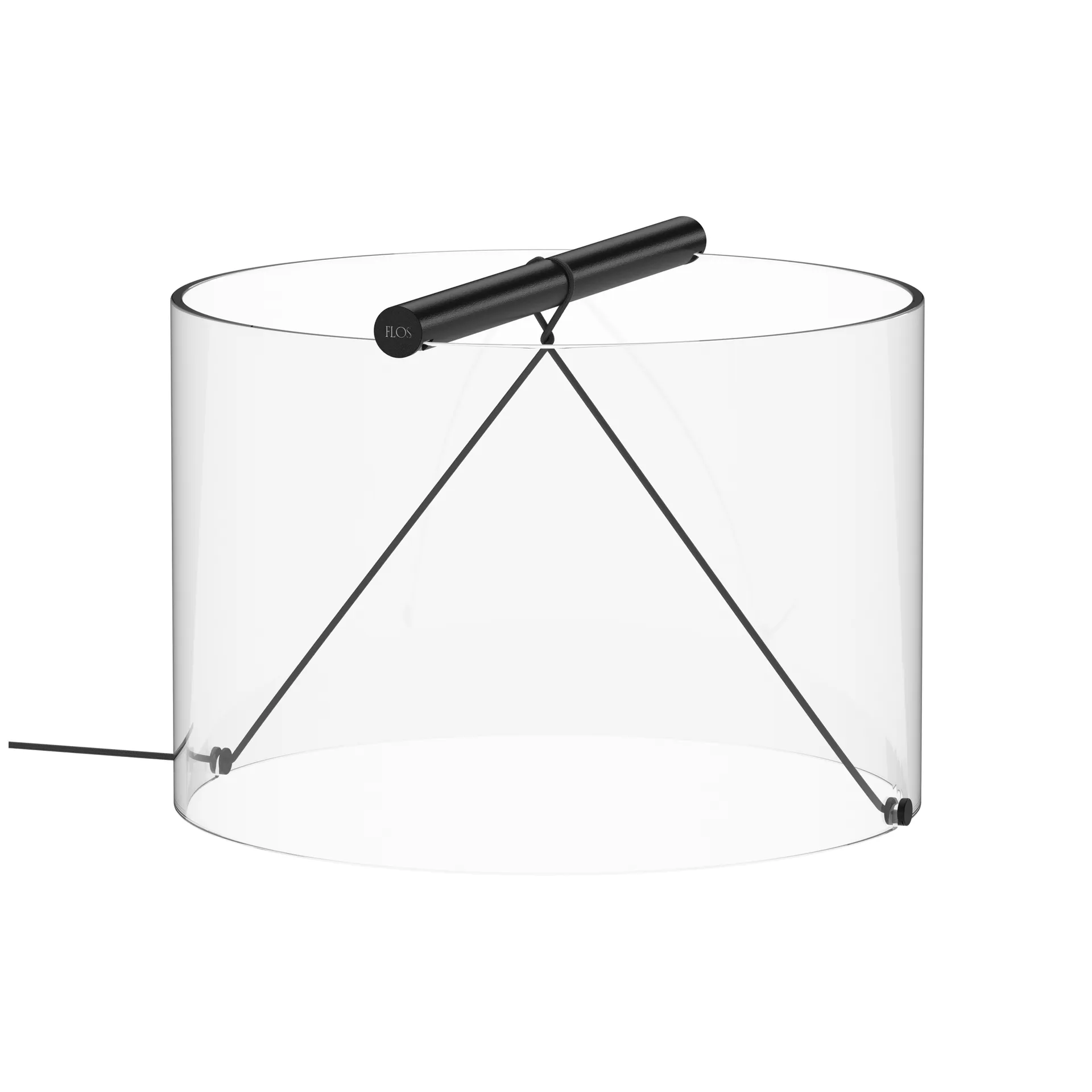 Lámpara de mesa To-Tie T3, Negro mate Flos