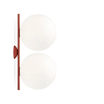 Lámpara de pared doble IC lights C/W2 - Burdeos, opal - Flos