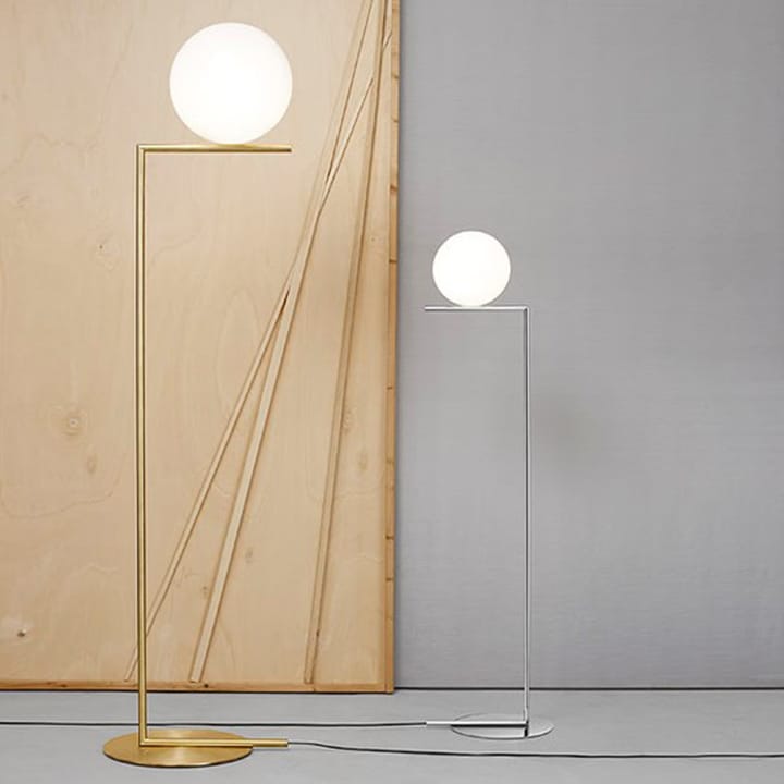 Lámpara de pie IC lights F2, Cromado, opal Flos