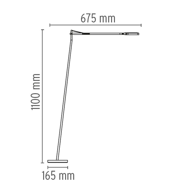 Lámpara de pie Kelvin F LED, Blanco Flos