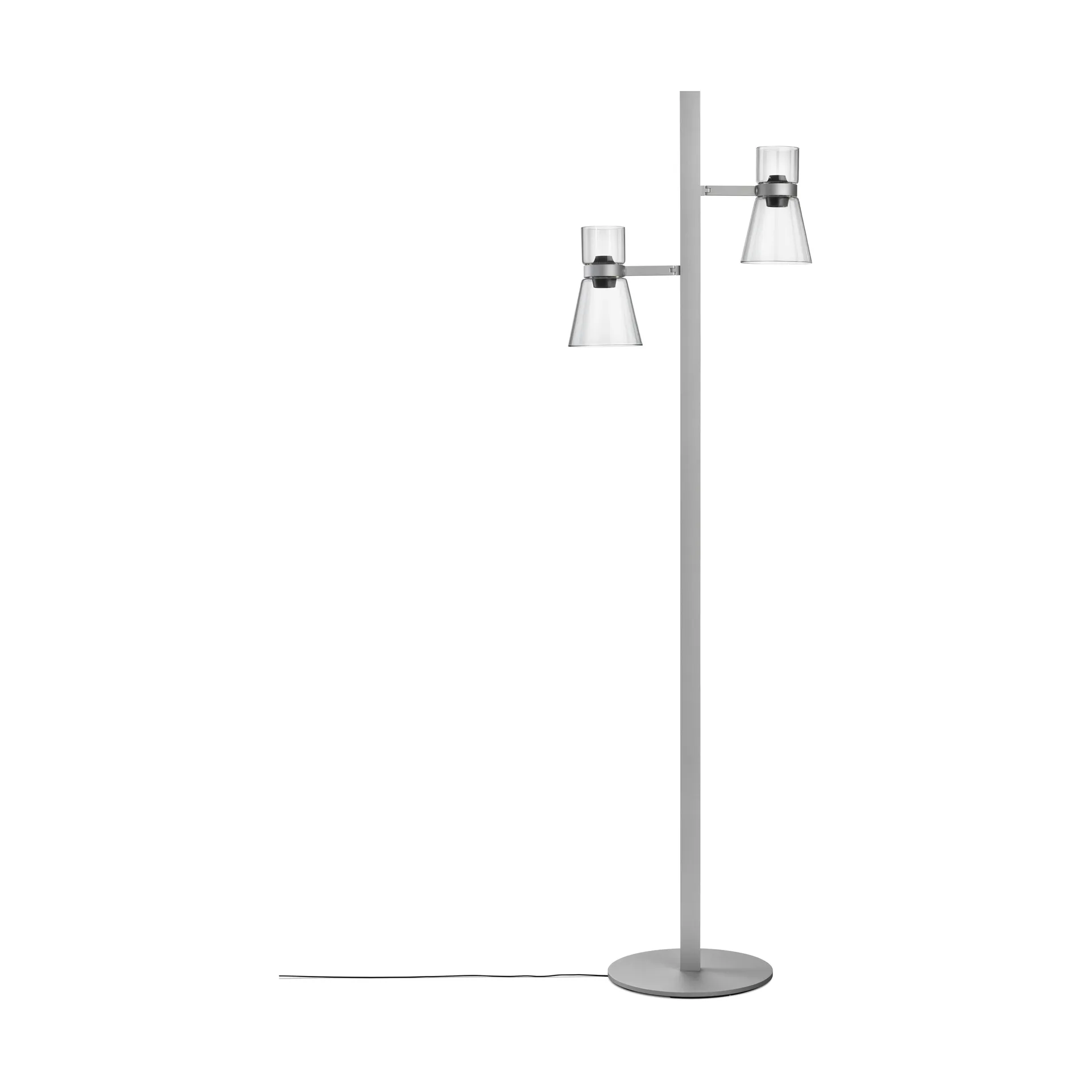 Lámpara de pie Nocturne F2 cone - Plata,  Flos