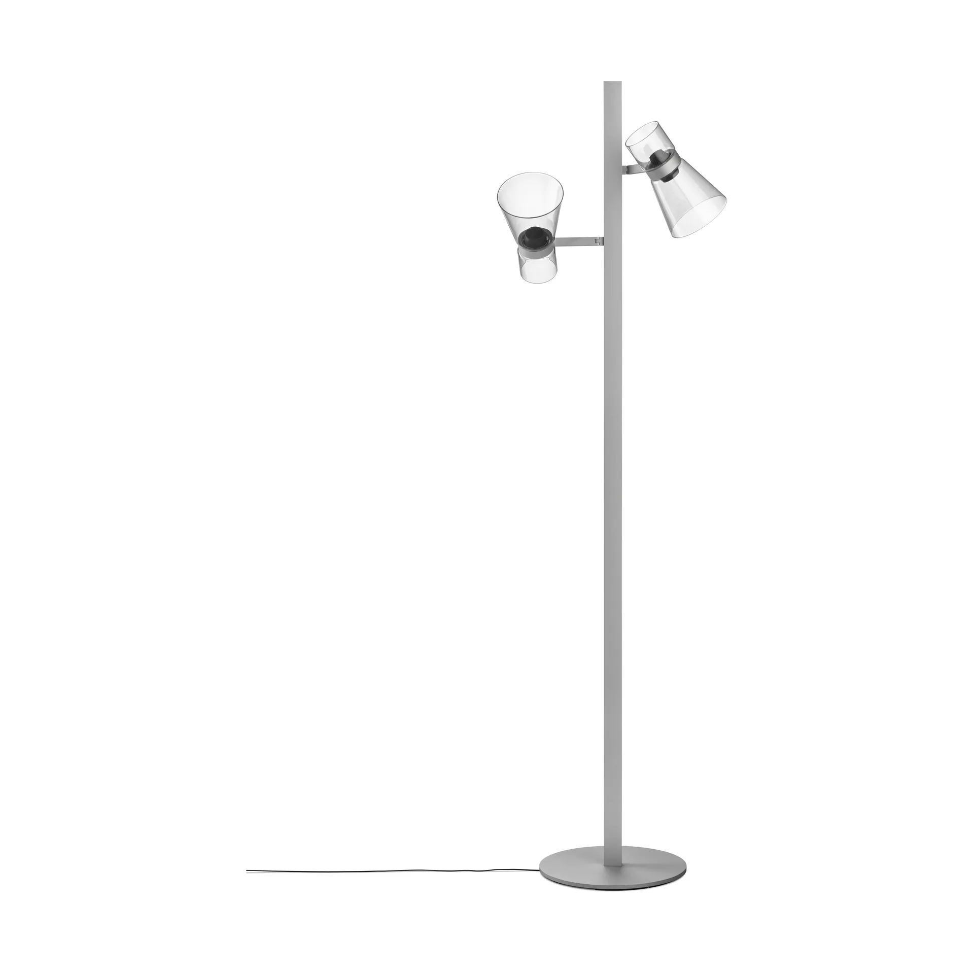 Lámpara de pie Nocturne F2 cone - Plata,  Flos