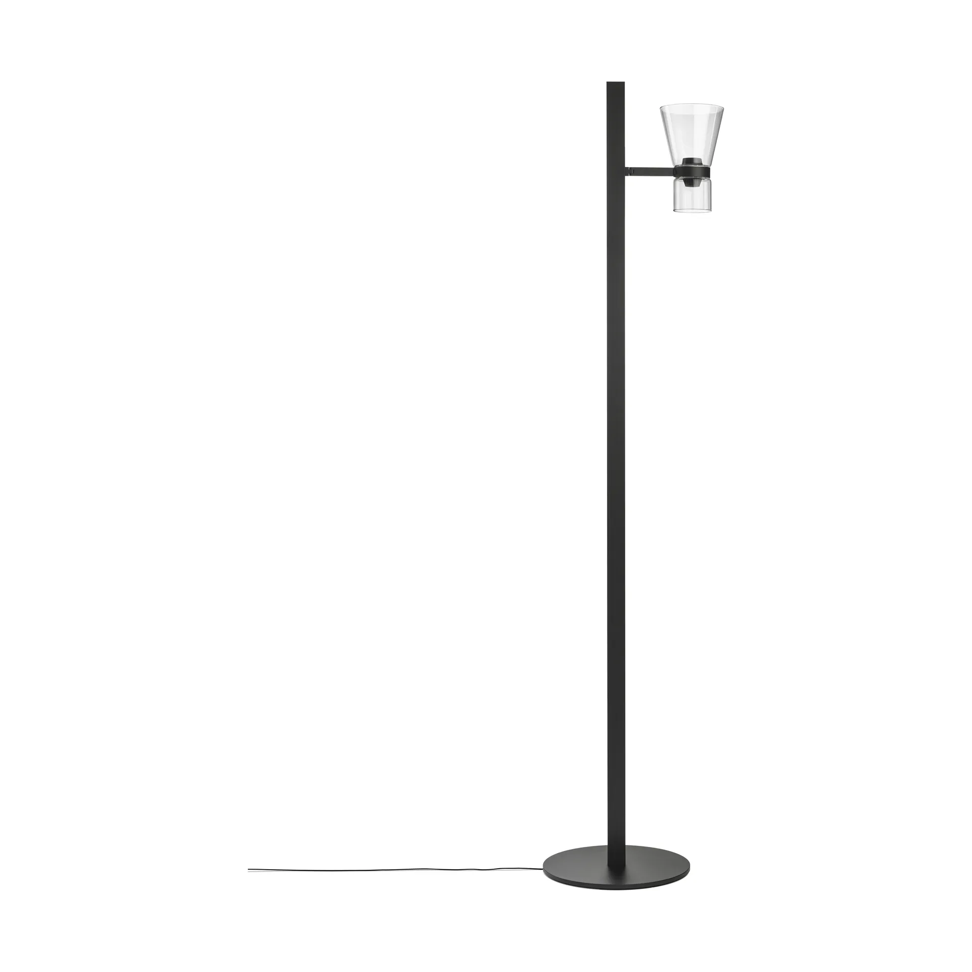 Lámpara de pie Nocturne FI cone - Negro,  Flos