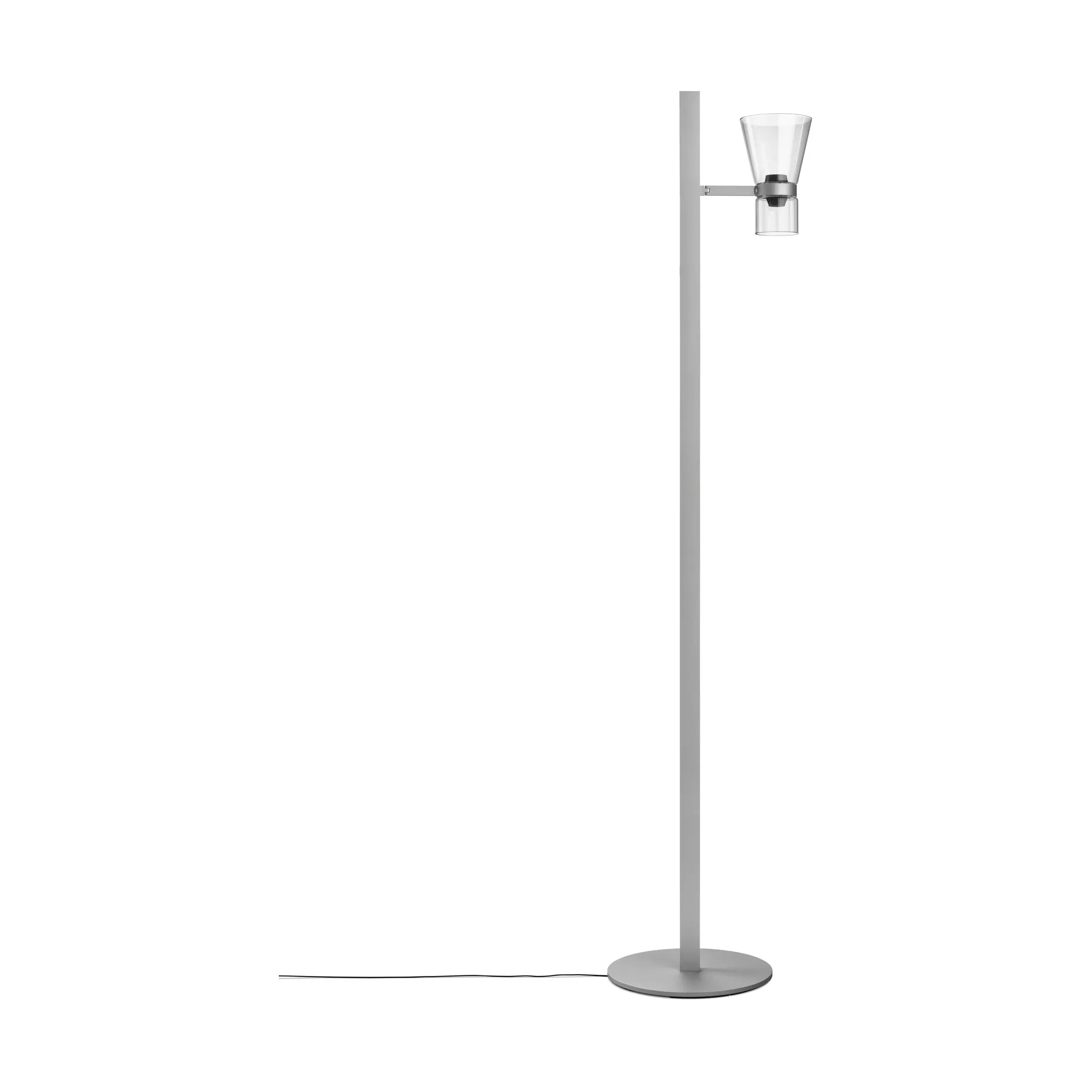 Lámpara de pie Nocturne FI cone - Plata,  Flos