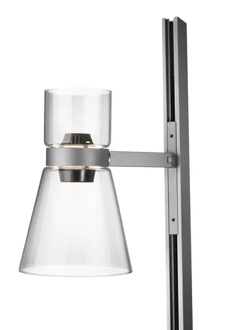 Lámpara de pie Nocturne FI cone - Plata - Flos