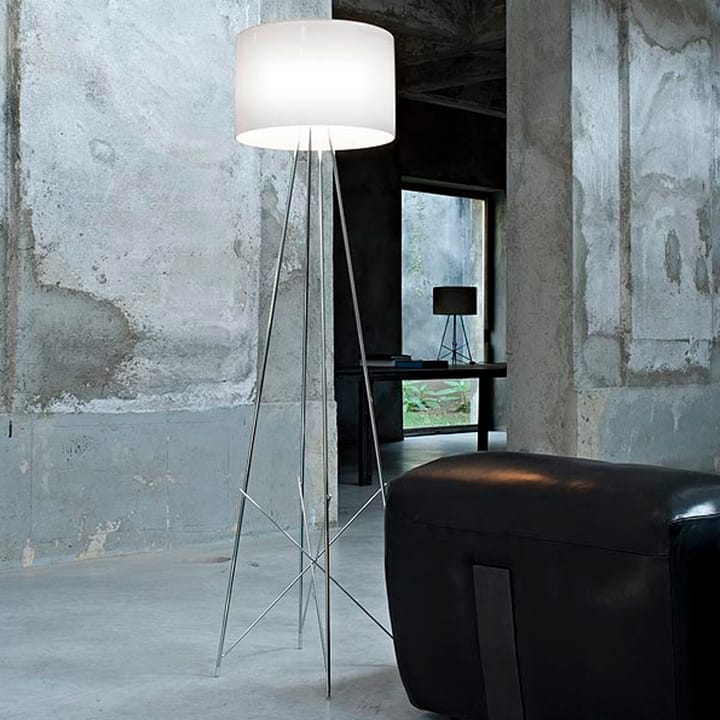 Lámpara de pie Ray F2, Cristal transparente Flos
