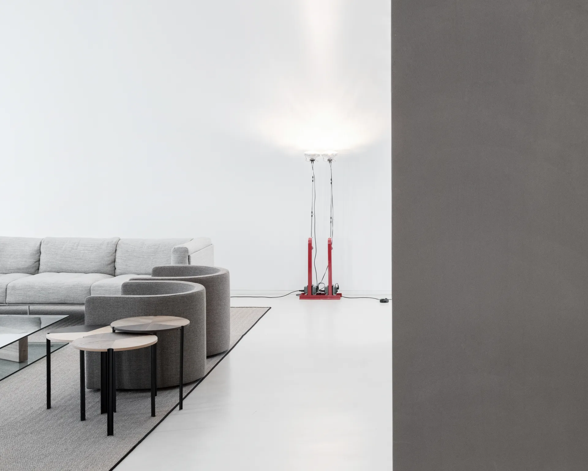 Lámpara de pie Toio Led - Rojo (EU),  Flos