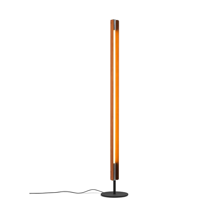 Lámpara de suelo Seki-han, 226 cm, Heat treatened ash-black metal Flos