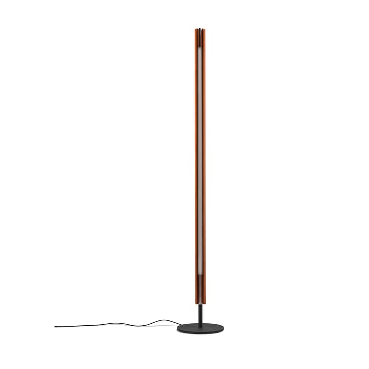Lámpara de suelo Seki-han, 226 cm, Heat treatened ash-black metal Flos