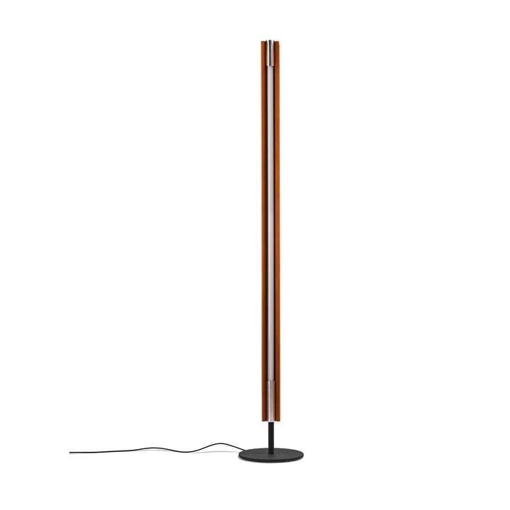 Lámpara de suelo Seki-han, 226 cm, Heat treatened ash-black metal Flos