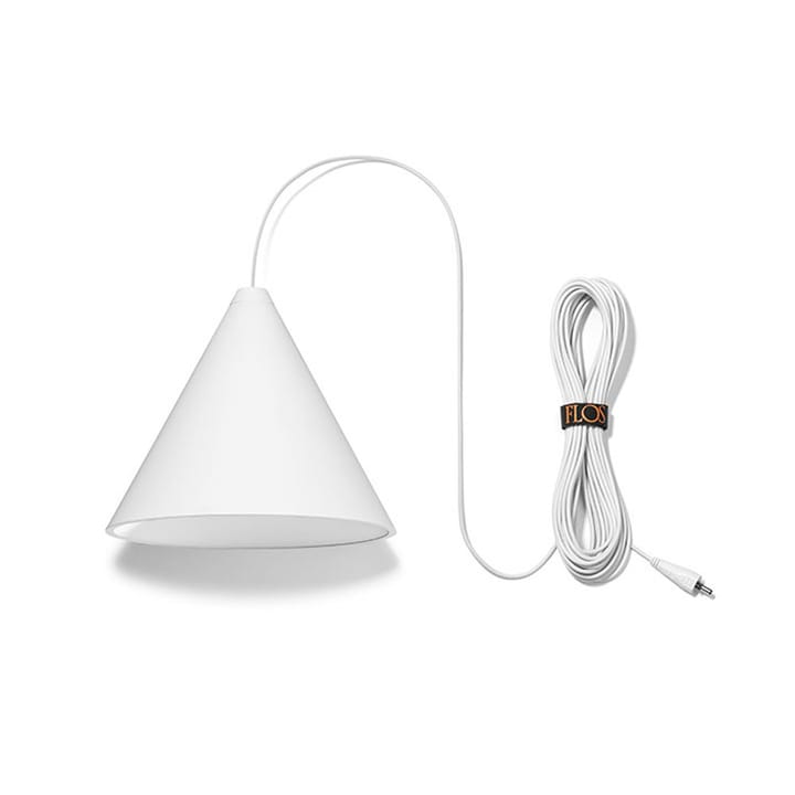 Lámpara de techo cono String Light, Blanco, 12 m cable Flos
