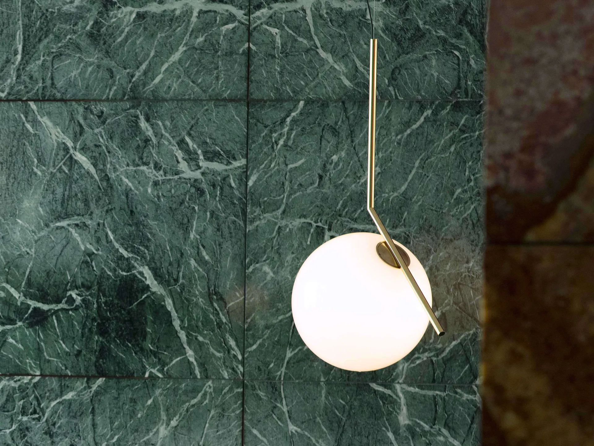 Lámpara de techo IC Lights S3, 102,8 cm, Brass Flos