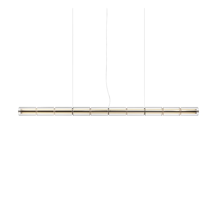 Lámpara de techo Luce Cilindrica S2, 207,2 cm, Vidrio Flos