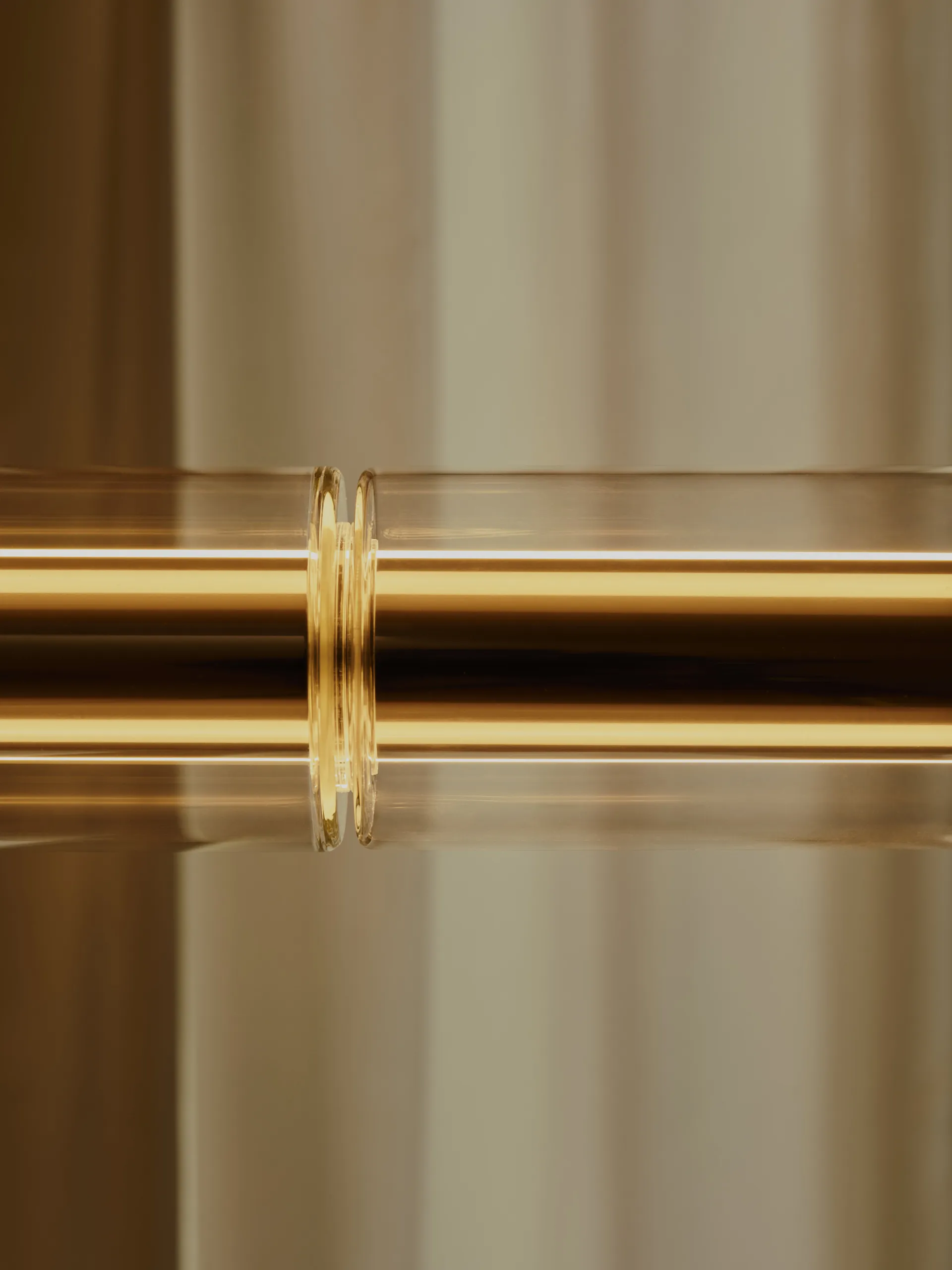 Lámpara de techo Luce Cilindrica S3, 248,8 cm, Vidrio Flos