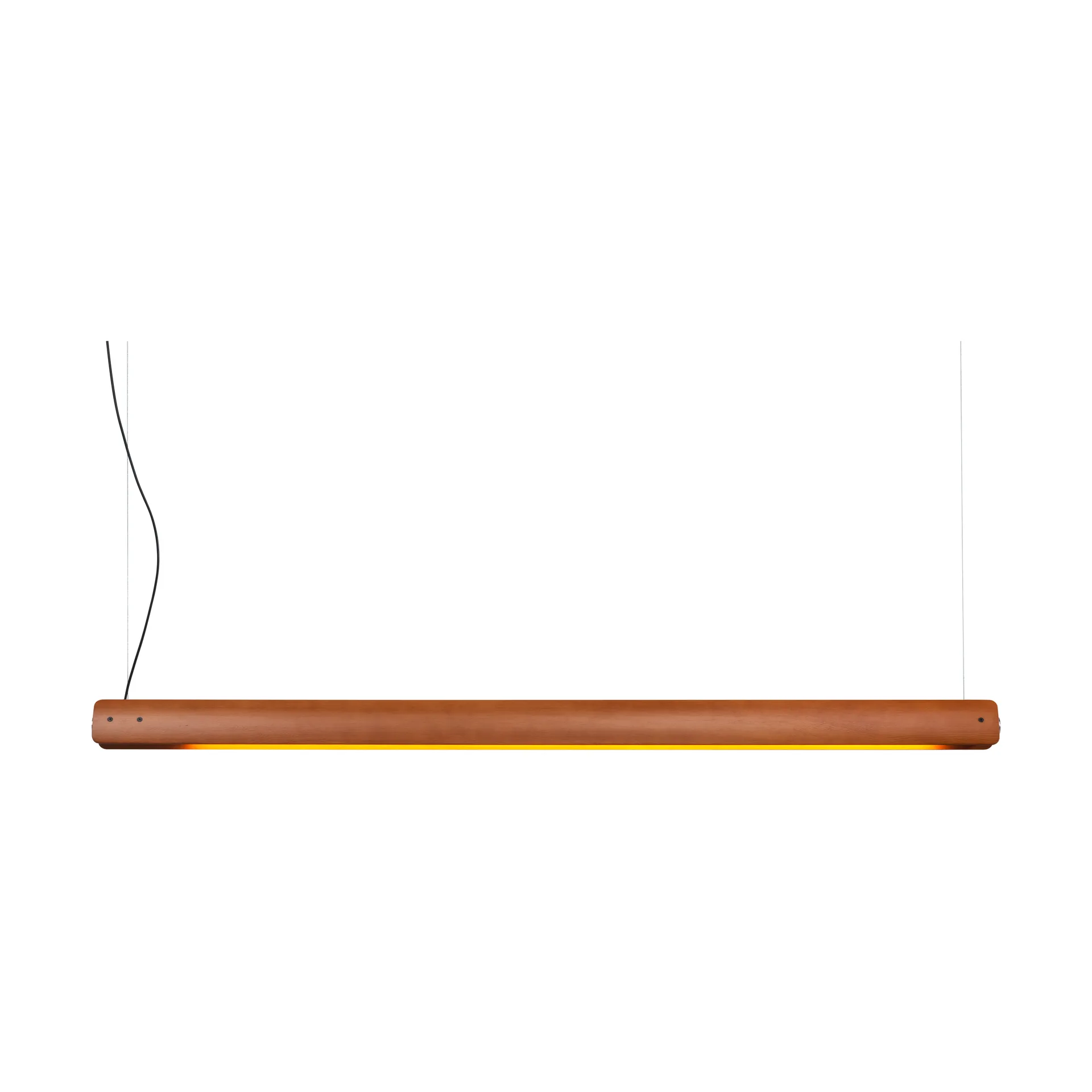 Lámpara de techo Seki-han, 169,2 cm, Heat treatened ash-black metal Flos