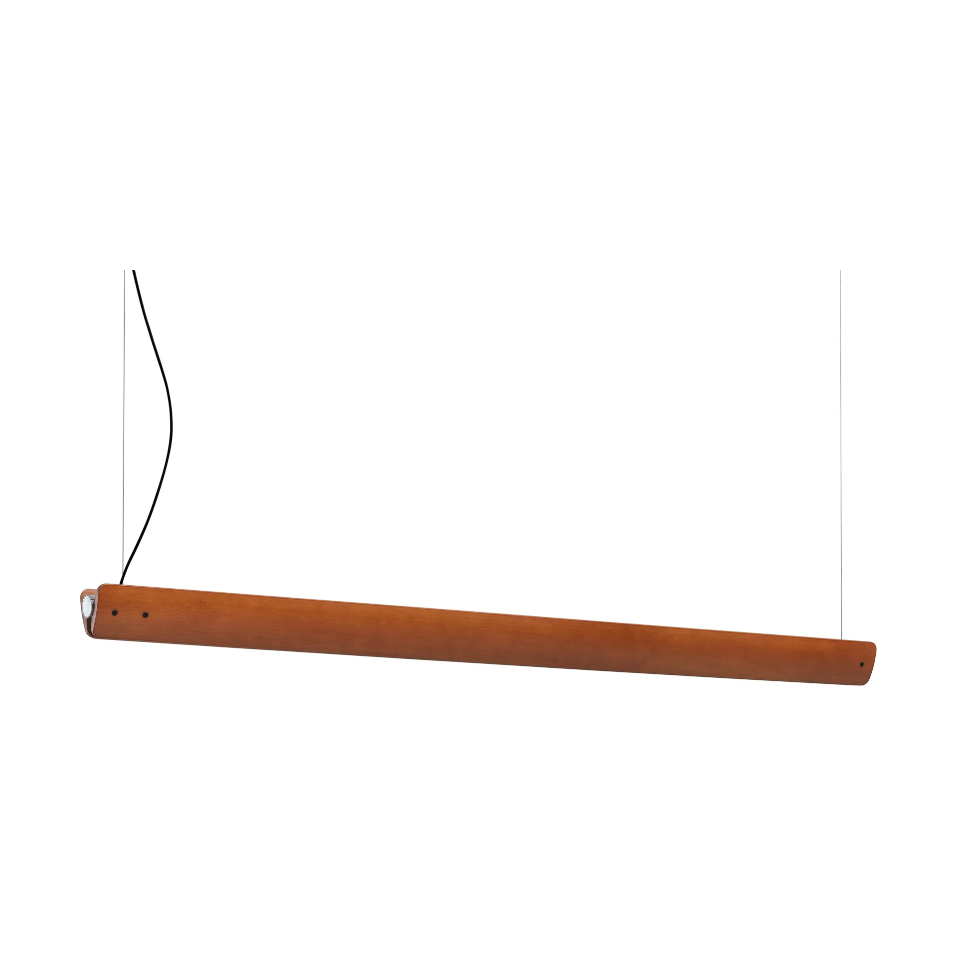 Lámpara de techo Seki-han, 169,2 cm, Heat treatened ash-black metal Flos