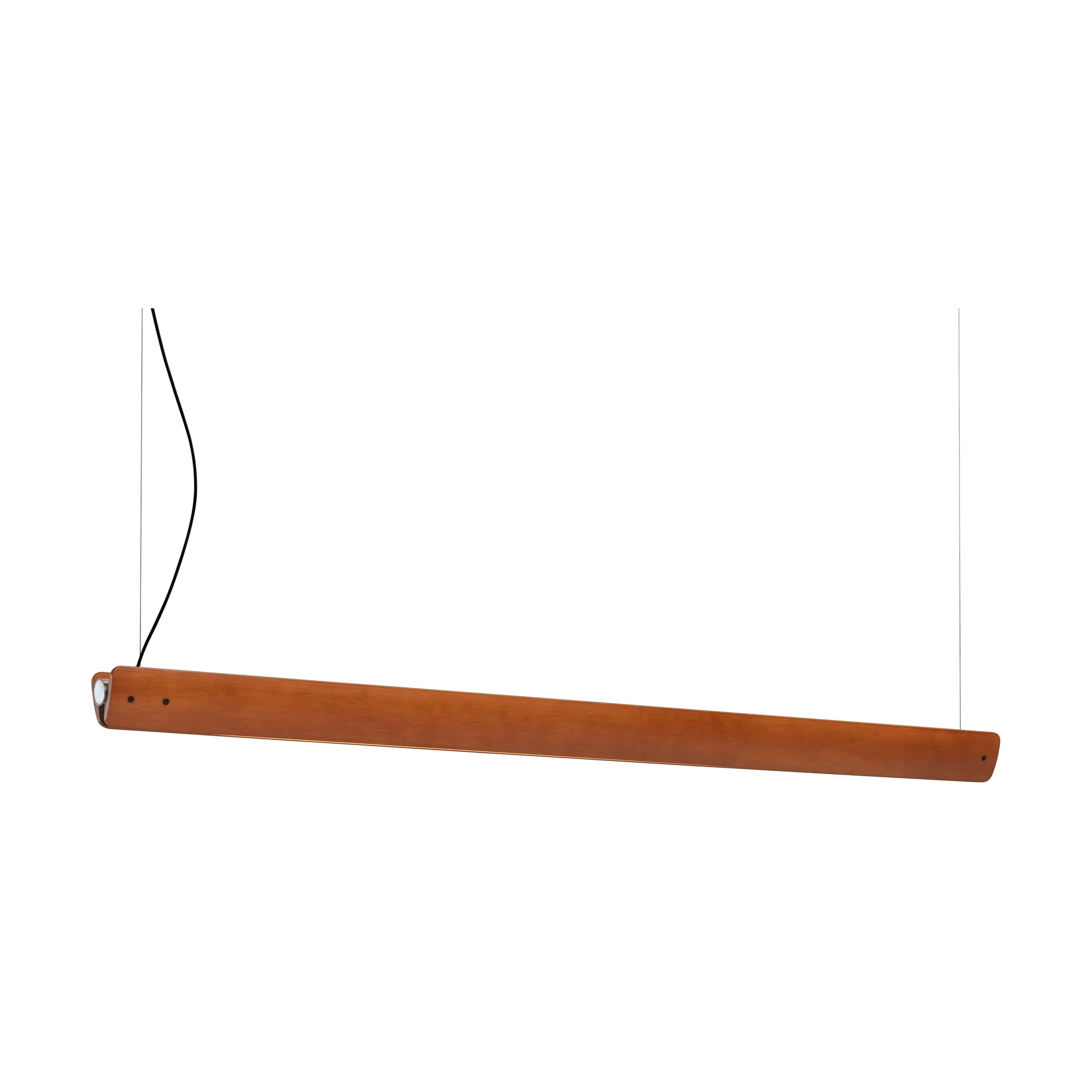 Lámpara de techo Seki-han, 169,2 cm, Heat treatened ash-black metal Flos