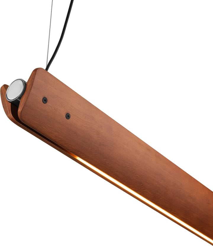 Lámpara de techo Seki-han, 212,5 cm, Heat treatened ash-black metal Flos