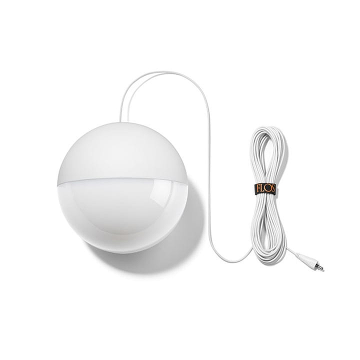 Lámpara de techo String Light Sphere, Blanco, 12 m cable Flos