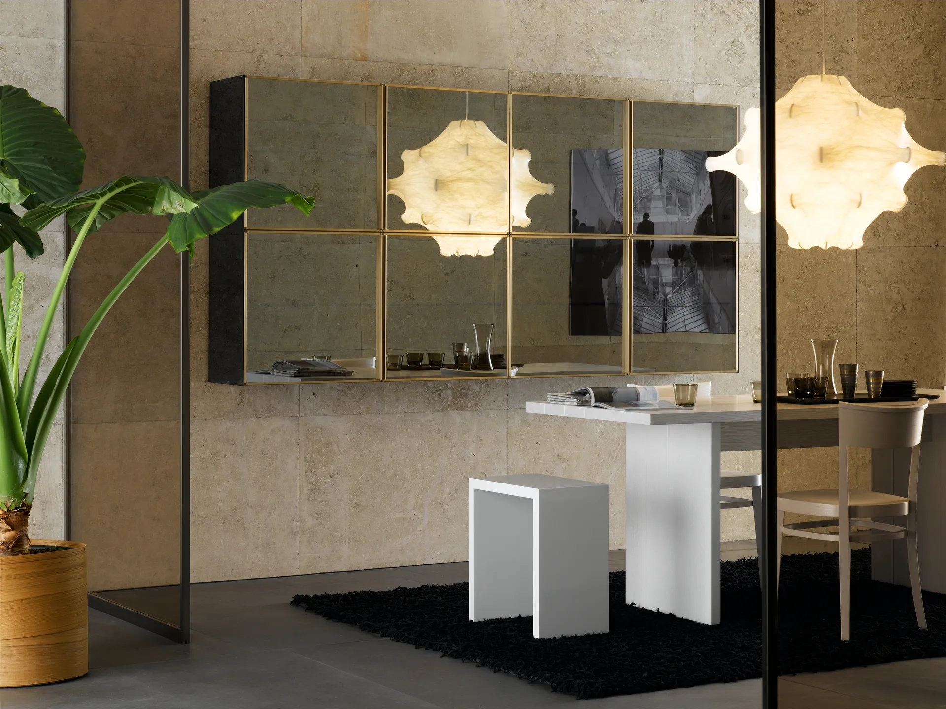 Lámpara de techo Taraxacum 2, Blanco Flos