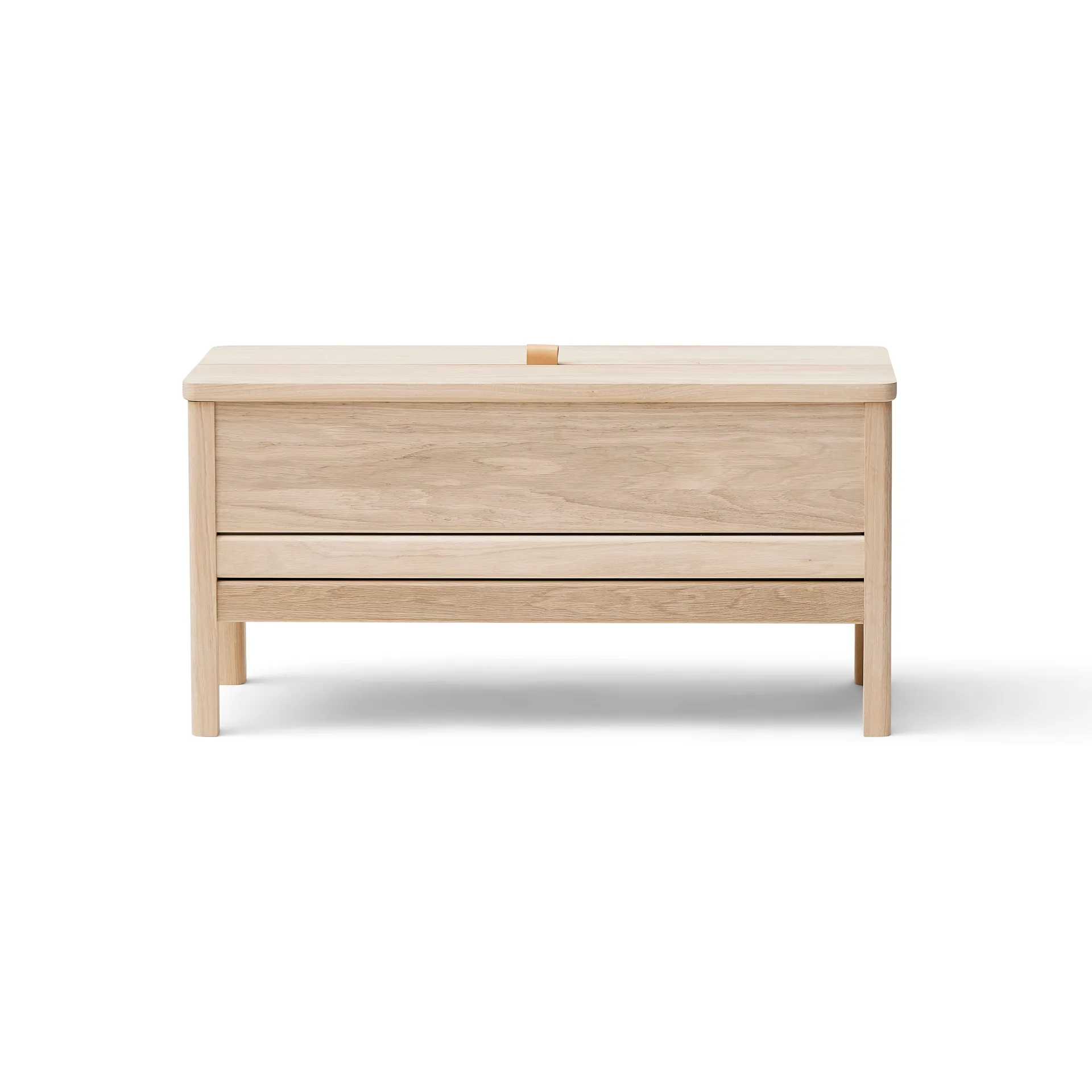 A Line banco de almacenamiento 90 cm, Roble blanco Form & Refine