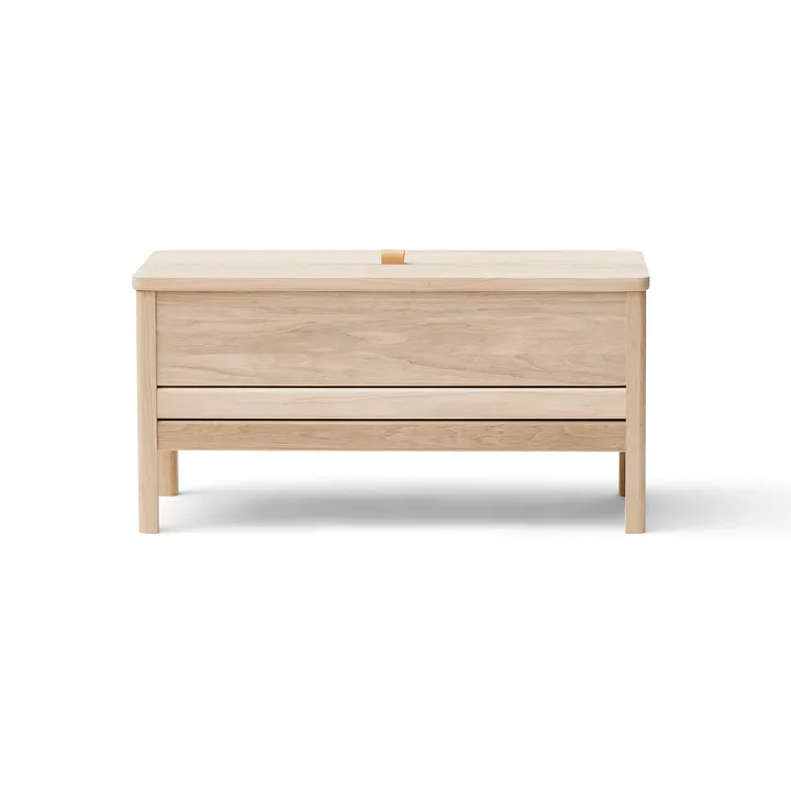 A Line banco de almacenamiento 90 cm - Roble blanco - Form & Refine