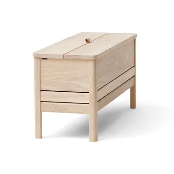 A Line banco de almacenamiento 90 cm - Roble blanco - Form & Refine